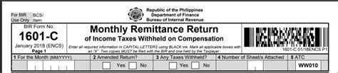 Did You Know You Can File BIR Form 1601C via .